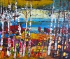 Forest by Sea Abstract Expression 015