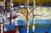 Forest by Sea Abstract Expression 015
