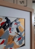 Gilded – Original Abstract Black, Gold and Red Acrylic Painting on Cradled Wood Panel