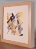 Gilded – Original Abstract Black, Gold and Red Acrylic Painting on Cradled Wood Panel