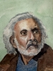 Tom, watercolour portrait of an old man