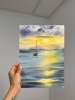 Yacht in Golden Light