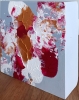 Original Magenta & Gold Luxury Artwork on Wood Panel