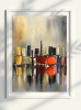 Nail Polish Bottles, Reflections | Original Acrylic | Still Life Painting | 40 x 50cm