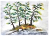Quartet 1, 12x8.75 inch, 30.5x22.25 cm, Water colors on cold press paper, SKU 4009
