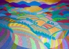 SUNSET OVER RAINBOW FIELDS