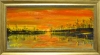 Seascape, Puerto Vallarta, Mexico, oil on canvas, with frame, 12X24 inch, 30.5x61 cm, SKU 3026 
