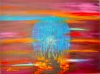 Night 2, Landscape, 30X40 inch, 76x101.75 cm, acrylic on canvas, SKU 1026  