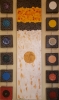 The Last Souper, Acrylic on canvas, 12 pcs 6x6 inch, 1 pcs 12x48 inch, 61X122 cm, SKU 1049,