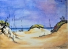 Canadian seescape1, watercolors, 11x14, inches SKU 4020
