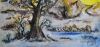 Old tree 1, 11x15 inch, 28x38 cm, water colors SKU 4023
