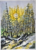 The small fall 1, 11x15 inch, 28X38 cm, water colors SKU 4024
