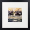 Cool shades of Winter trees framed