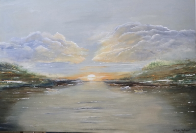 Morning Light over the River (or Dawn on the Water)