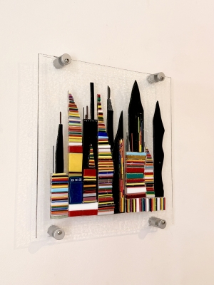 Glass City Wall Sculpture