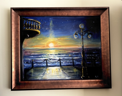 Sunset over the Sea 