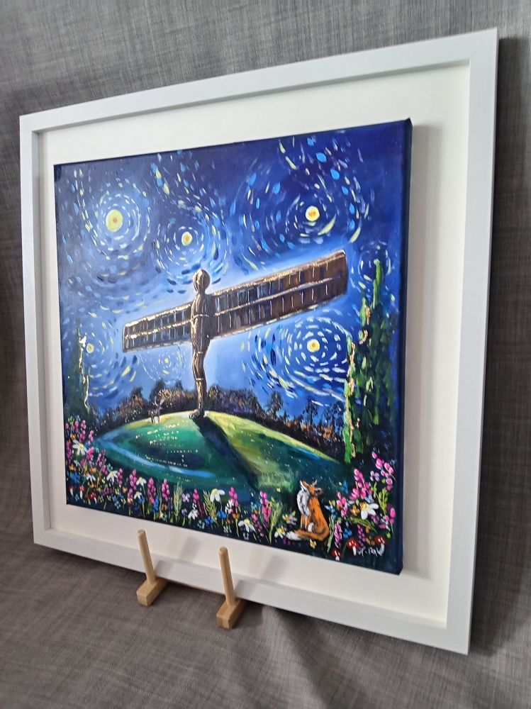 Angel of the north night sky 