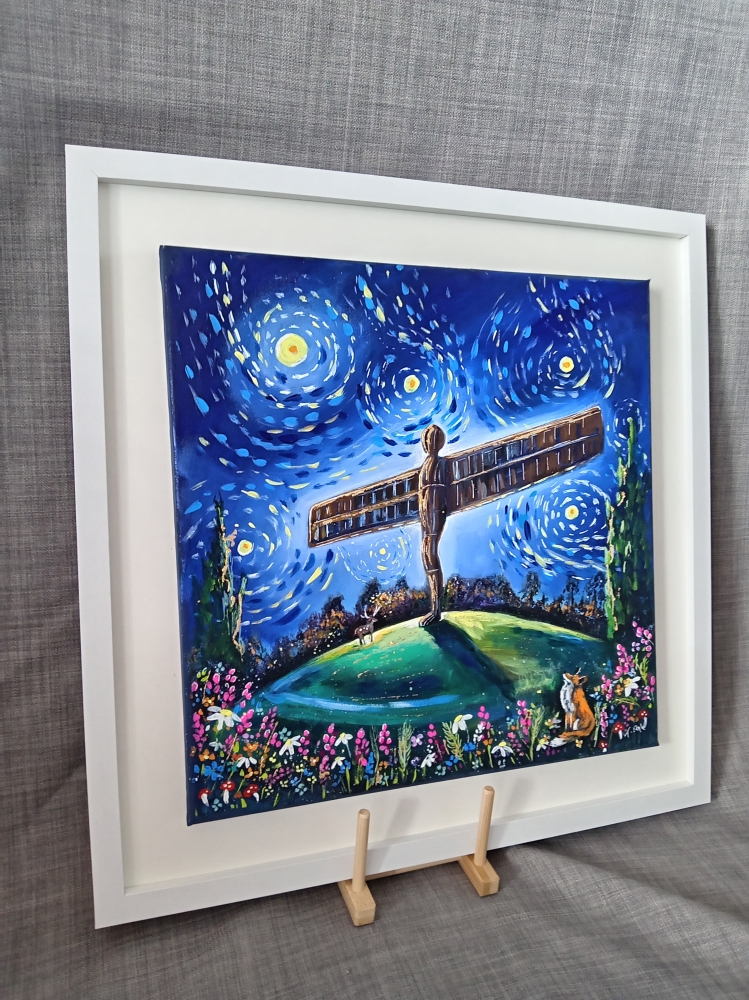 Angel of the north night sky 