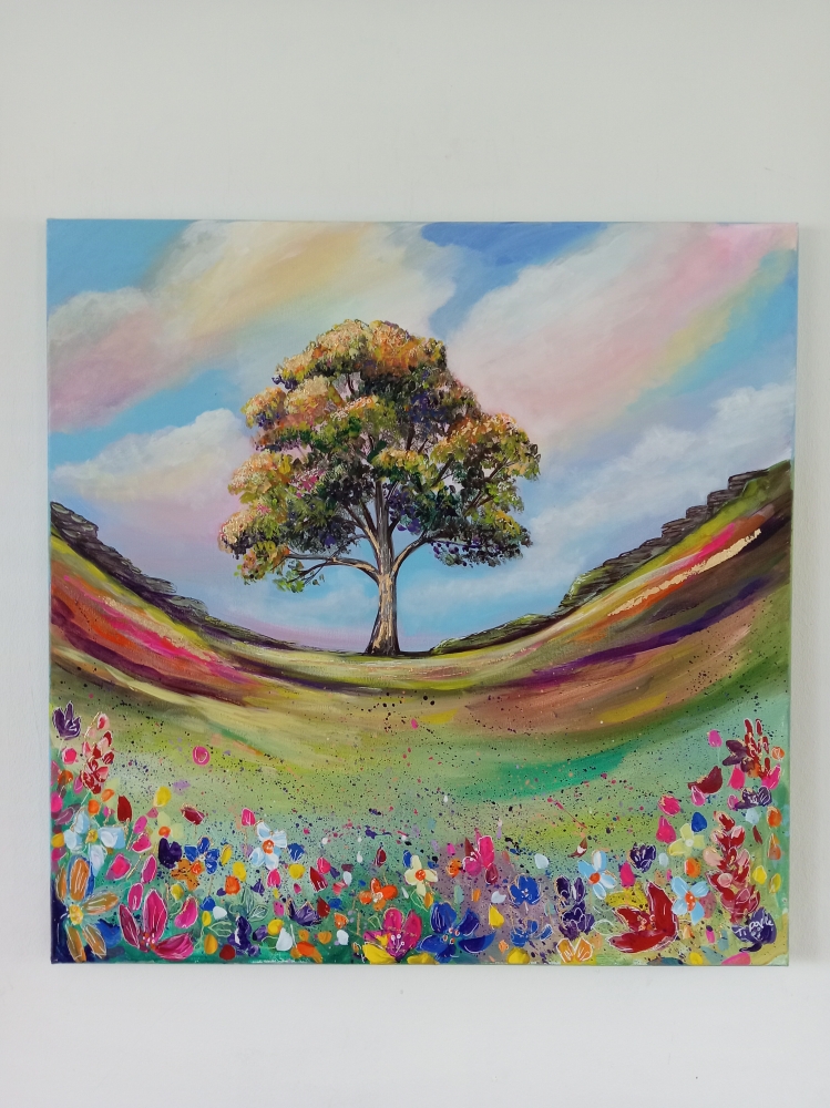 Sycamore Gap Tree floral art