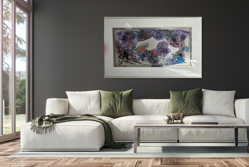 Purple Reign (XL Acrylic Glass Centrepeice)