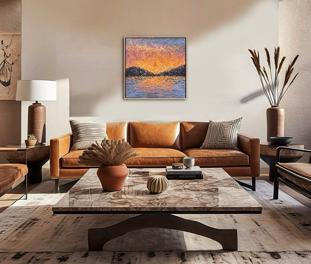 When Stillness Becomes Love - framed