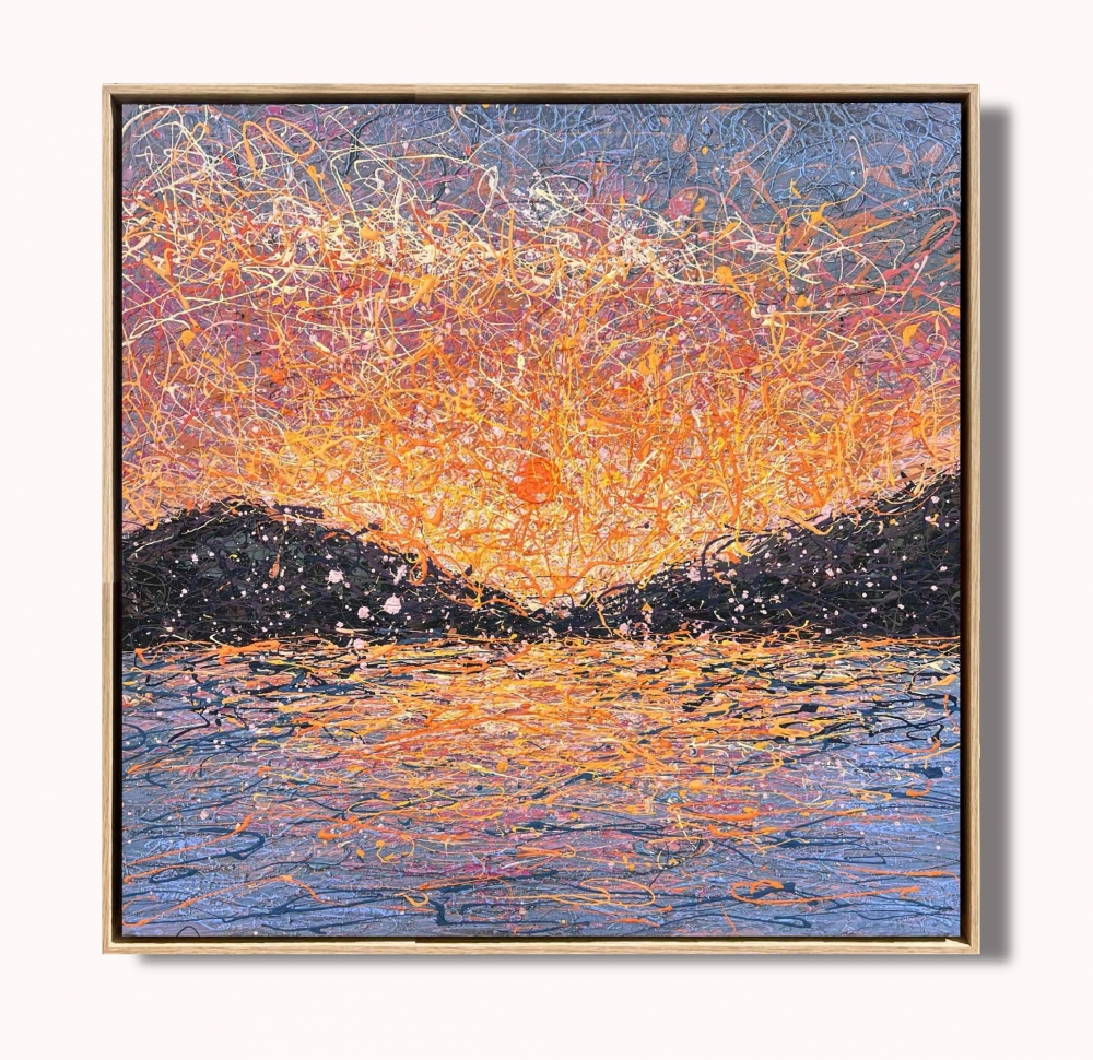 When Stillness Becomes Love - framed