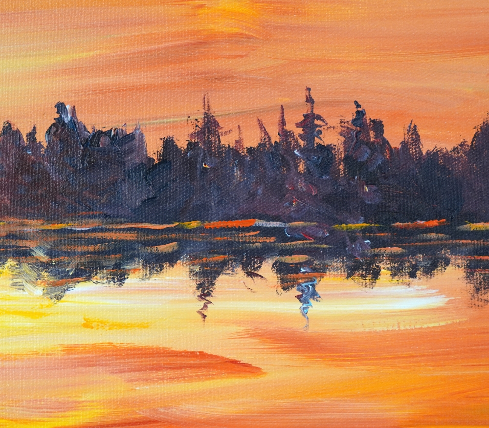 Romantic Evening Landscape XL 1