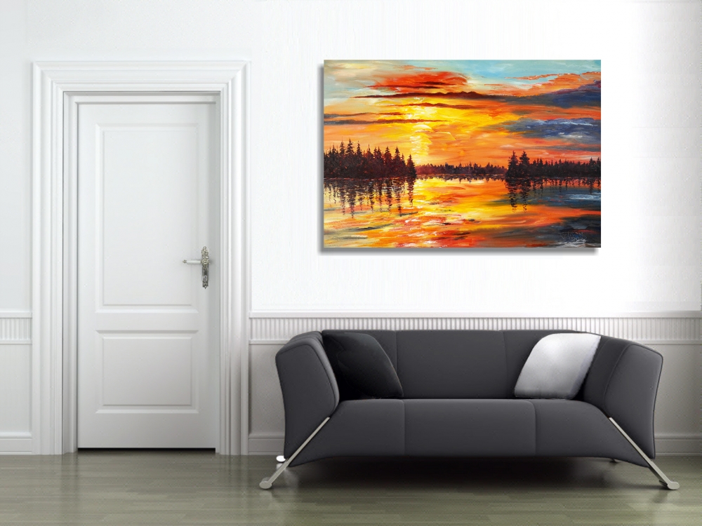 Romantic Evening Landscape XL 1