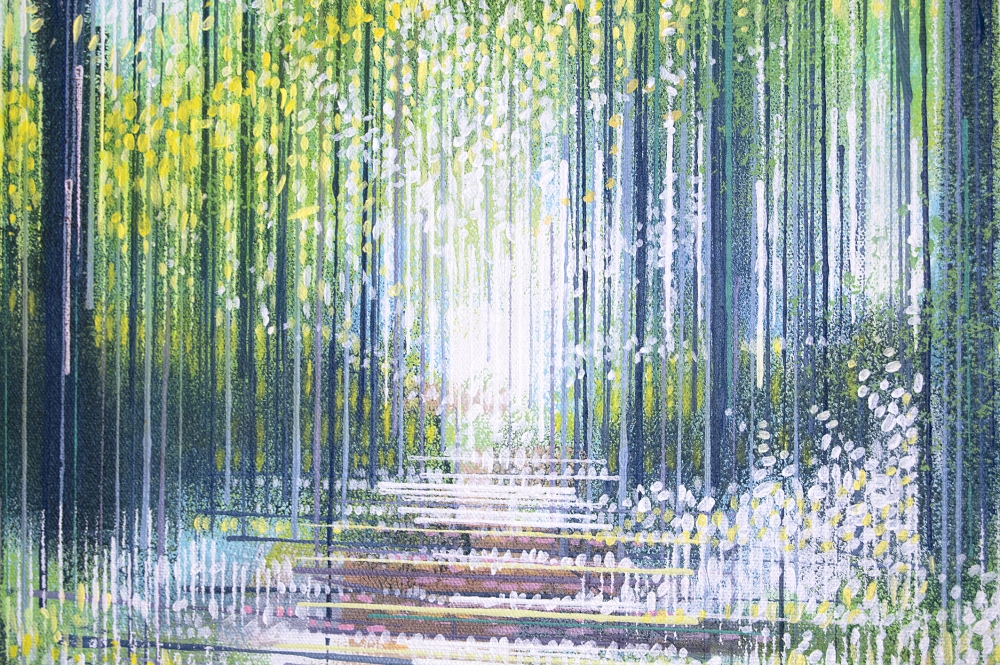 Forest Path In Bright Sunlight