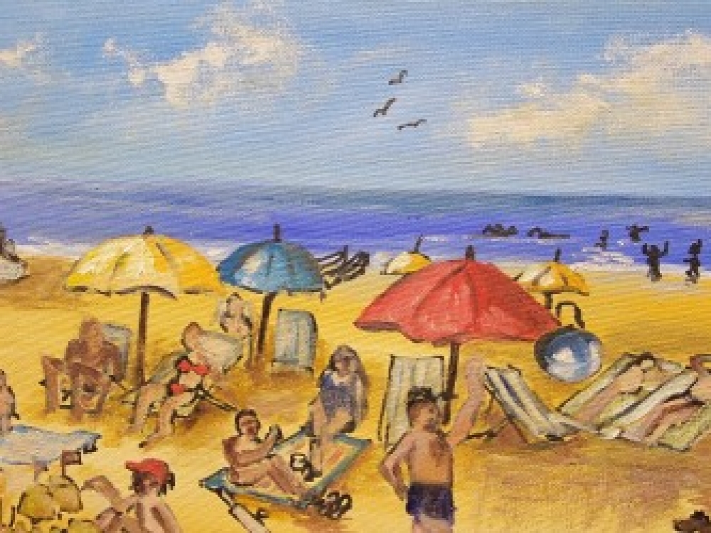 At the beach