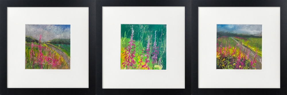 Three Rosebay Willowherb Landscapes