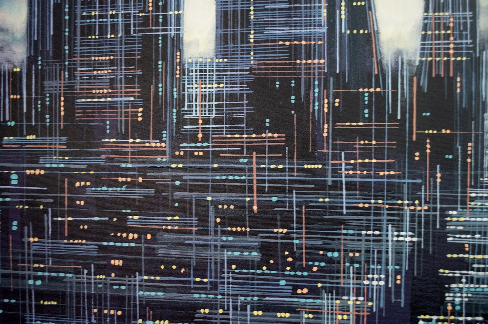 London City Skyline At Night