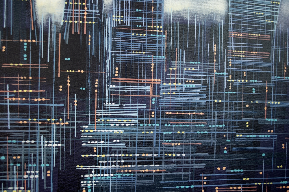 London City Skyline At Night