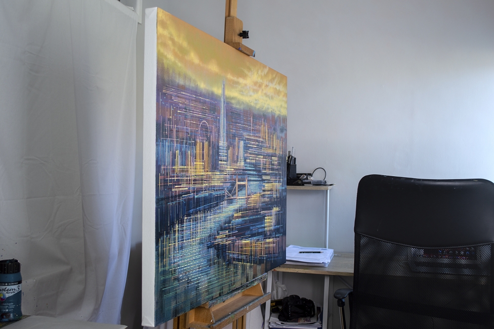 London Skyline In Golden Light