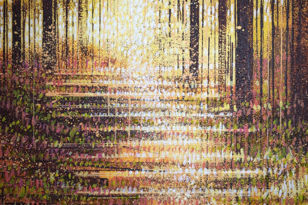 Golden Autumn Forest Path
