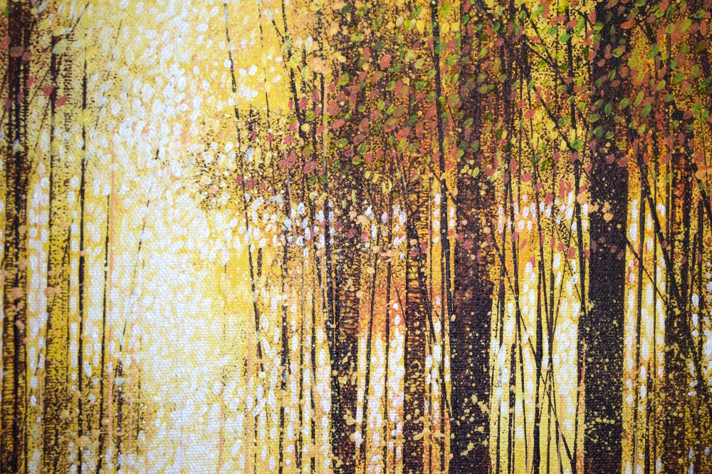 Golden Autumn Forest Path