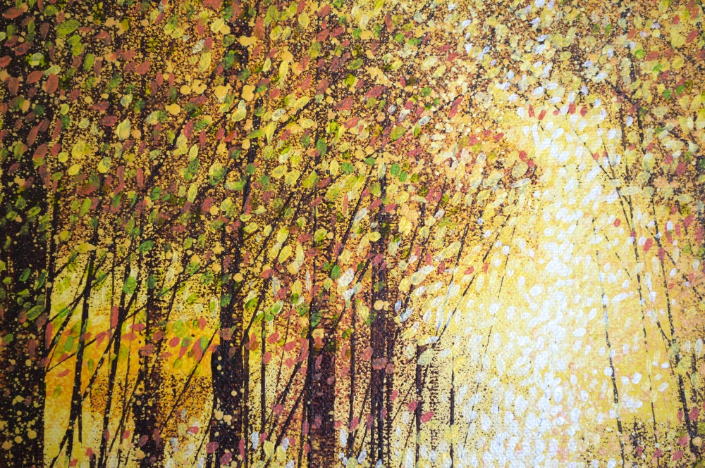 Golden Autumn Forest Path