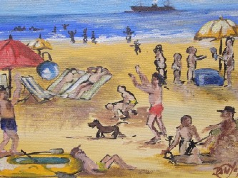 At the beach