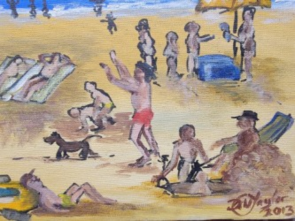 At the beach