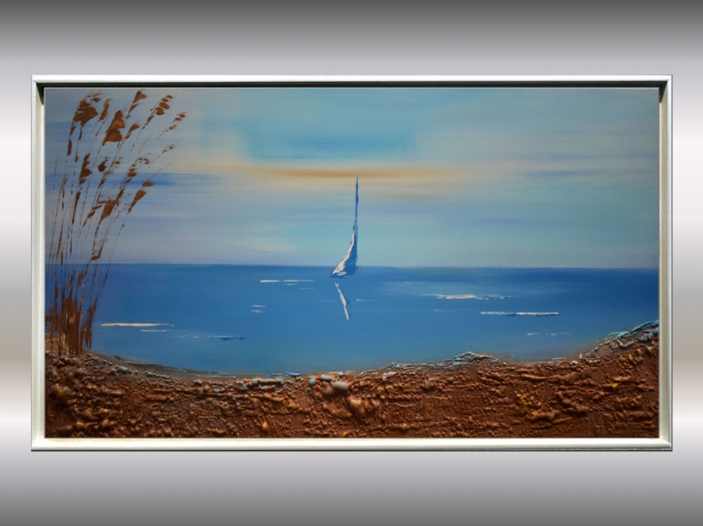 Sailboat Seascape Painting – Whisper of the Sea