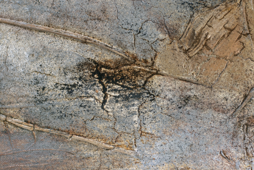 Oxidized Horizon – Textured Abstract Earth Tone Painting