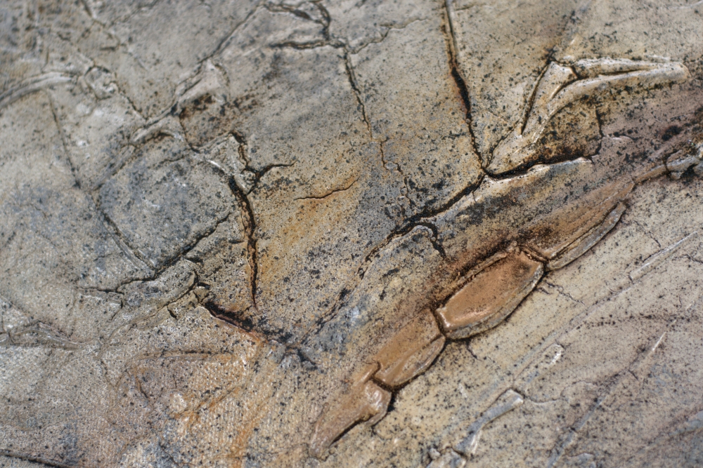 Oxidized Horizon – Textured Abstract Earth Tone Painting