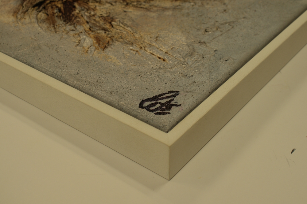 Oxidized Horizon – Textured Abstract Earth Tone Painting