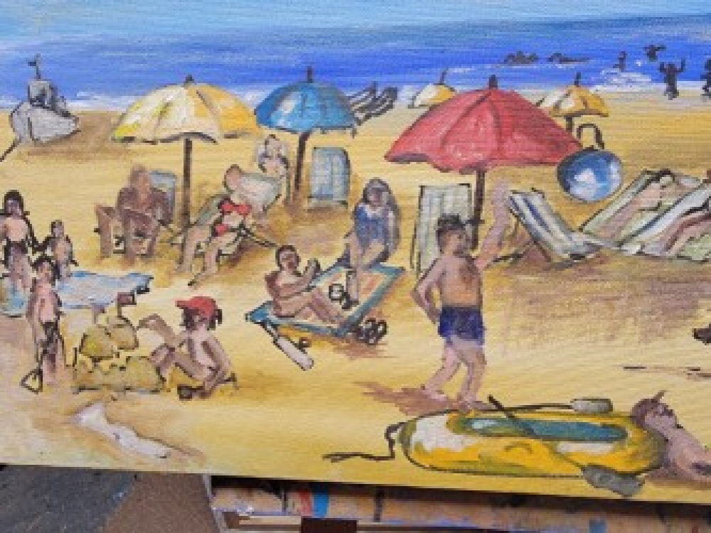 At the beach