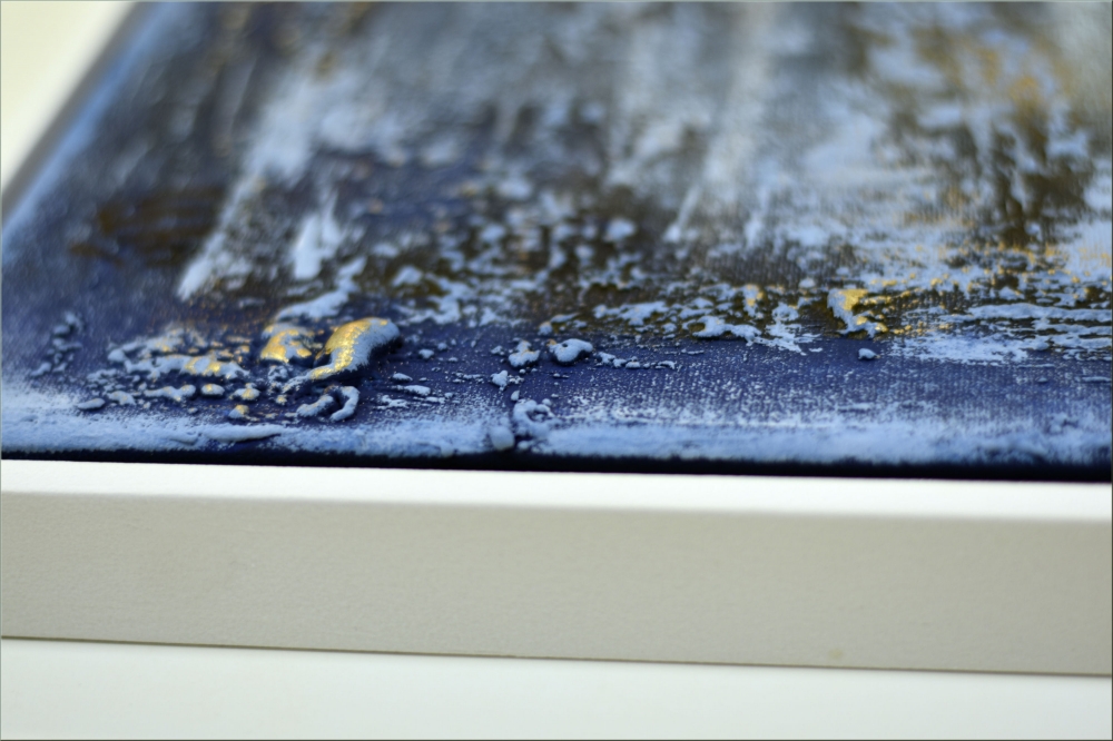 Blue Spirit – Large Blue Textured Abstract Painting