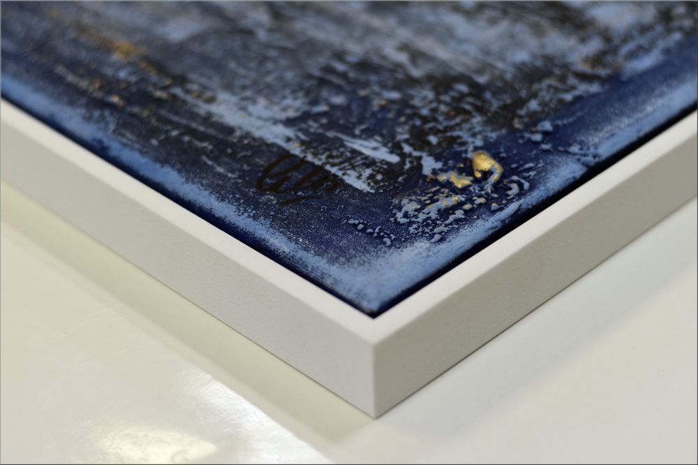 Blue Spirit – Large Blue Textured Abstract Painting