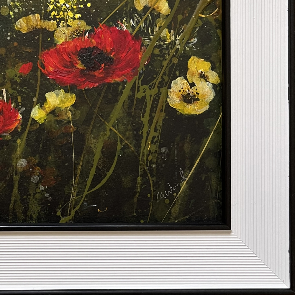 Buttercups and Poppies 1 Framed floral