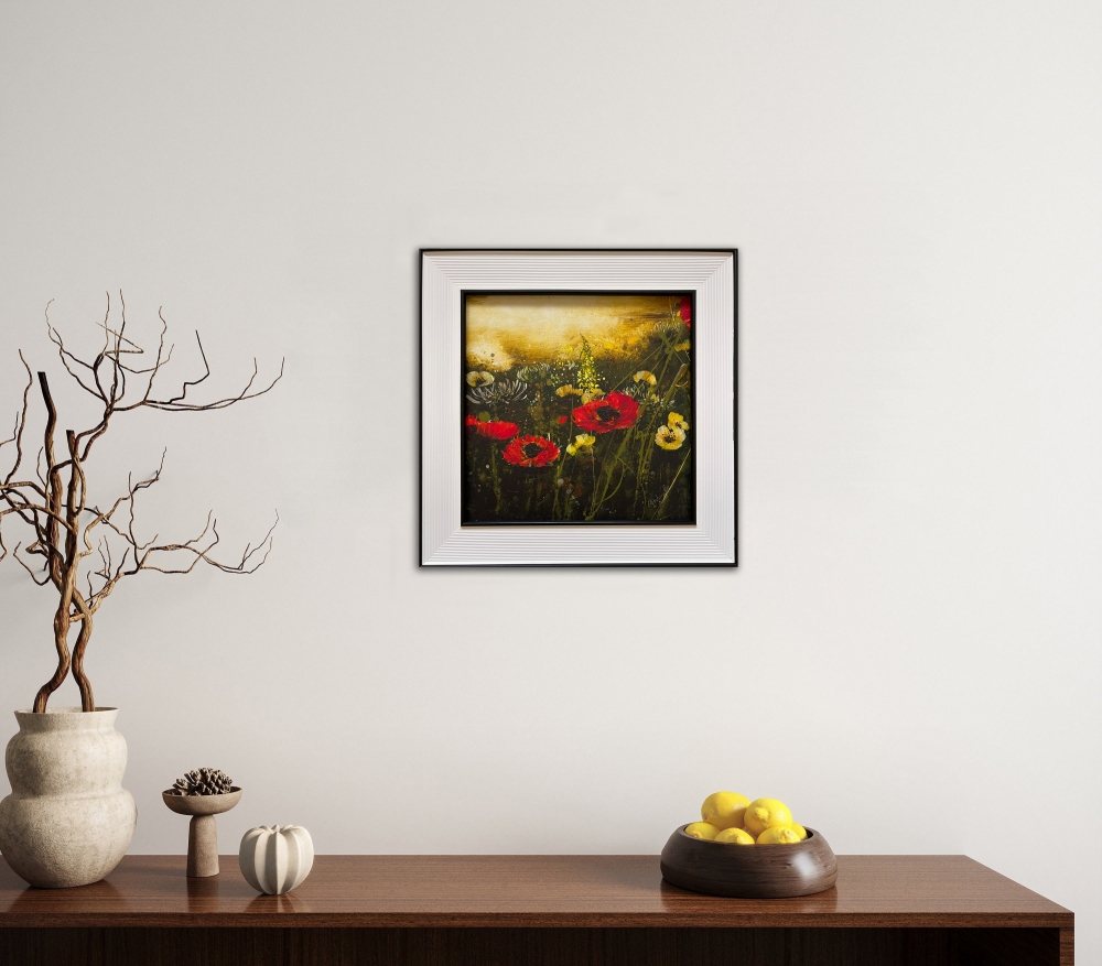 Buttercups and Poppies 1 Framed floral