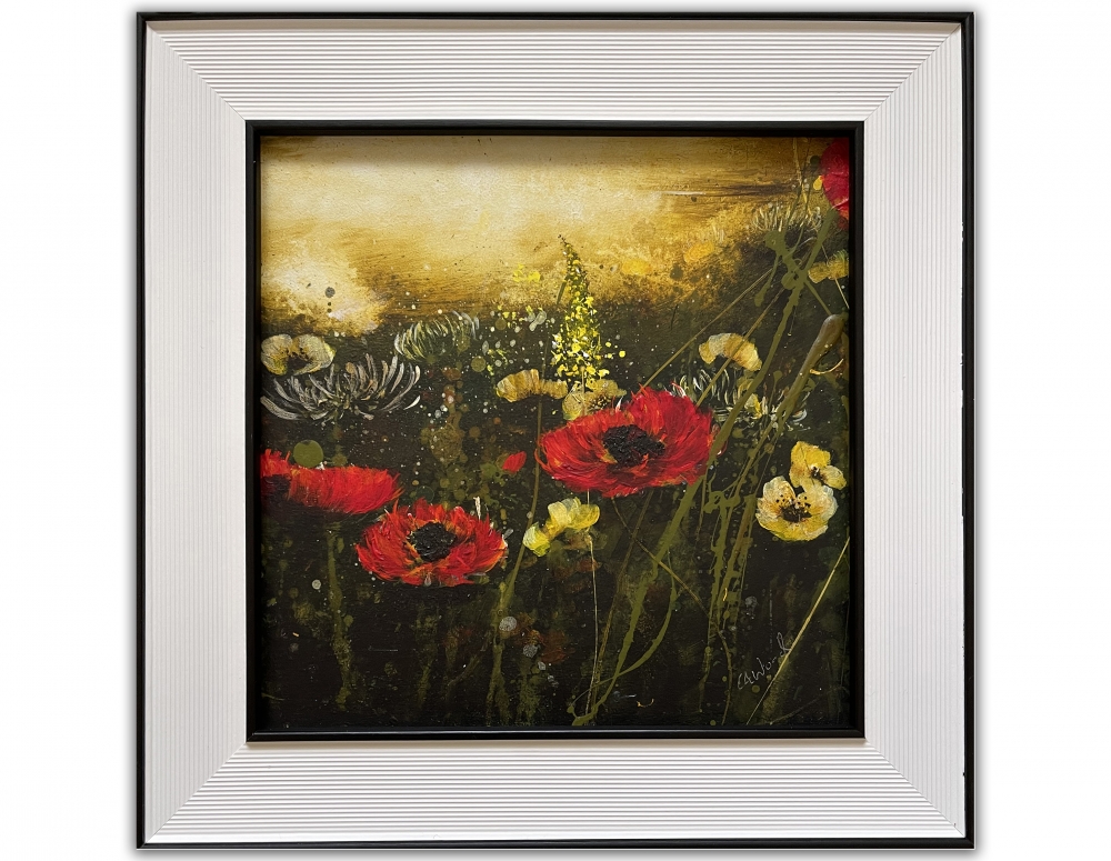 Buttercups and Poppies 1 Framed floral