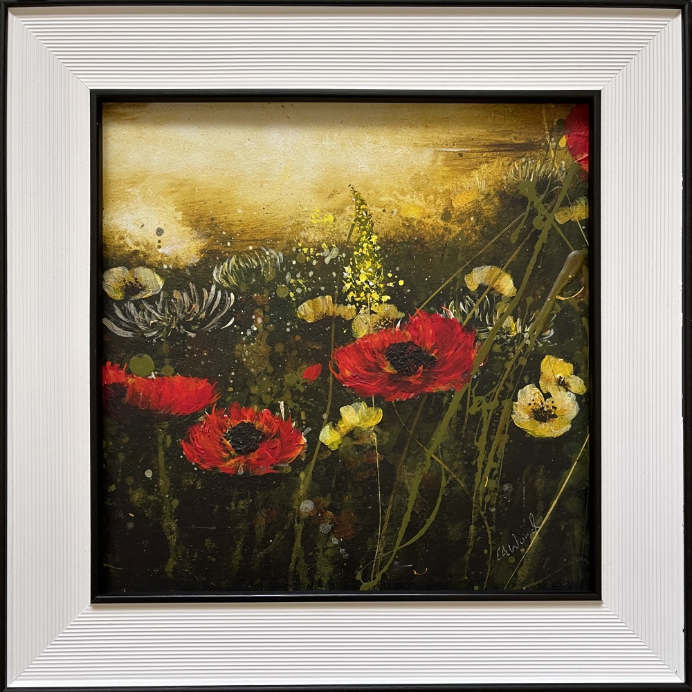 Buttercups and Poppies 1 Framed floral
